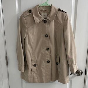 LOFT Women's Beige Trench Coat